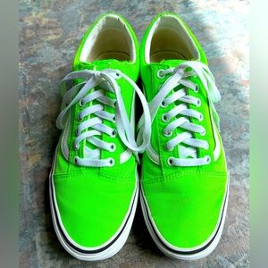 VANS Old Skool- Men’s Size 9.5, Neon Green